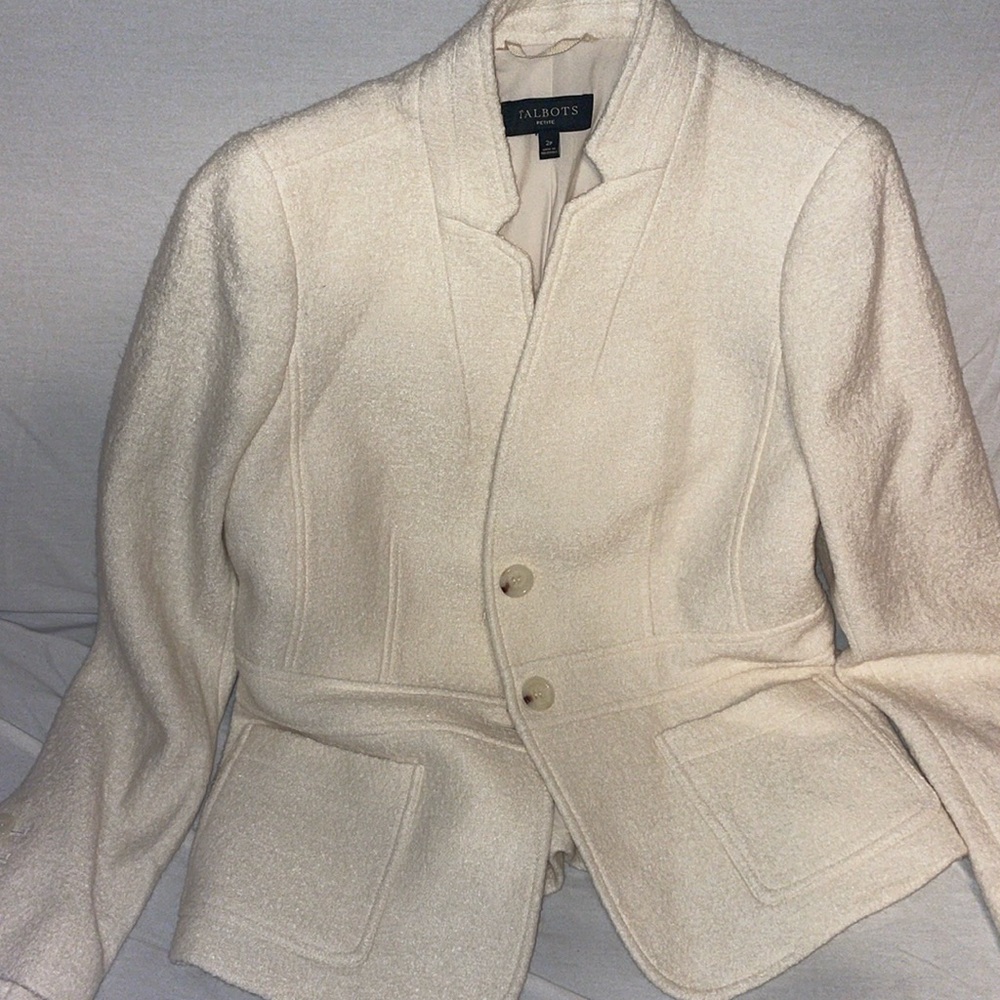 Talbots White Blazer Jacket